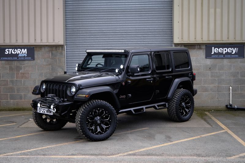 STORM-77, 2022 Black Jeep Wrangler JL Rubicon 4 Door 2.0L