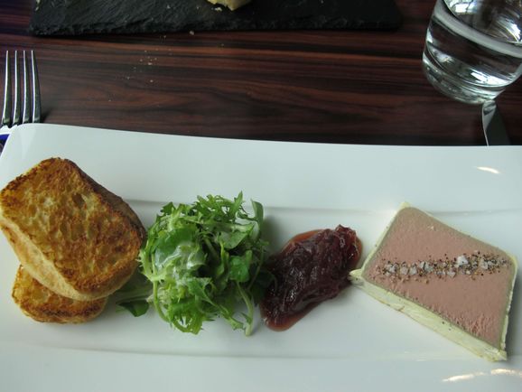Chicken liver and foie gras pate