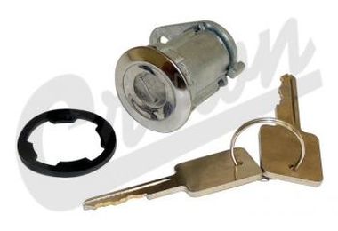 Door Cylinder Kit (w/ 2 Keys)  CJ / XJ / YJ (8122874K / JM - 07242 / Crown Automotive)