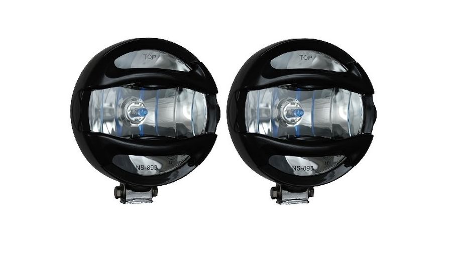 6" Black 100 Watt Halogen Lamp x 2 w/ Guard (VX-T9000B / JM-01900 / Vision X lighting)