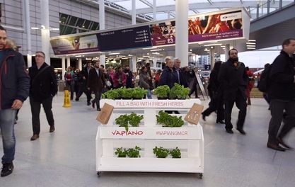 Vapiano gives away fresh herbs to promote its Corn Exchange launch