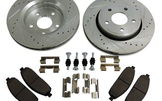 Performance Brake Kit (Front; Drilled & Slotted), WK & XK (RT31008 / JM-01343 / RT Off-Road)