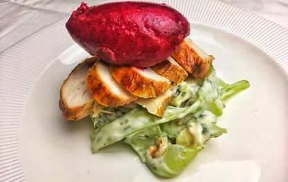 Beetroot sorbet? Must be the pop-up debut of Masterchef star David Crichton