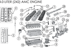Gasket Valve Cover, 4.0L (53020758AC / JM-00386/W / Crown Automotive)