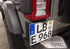 Rear License Plate Holder, JL (0873.33A/280 / JM-04651 / DuraTrail)