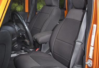 Neoprene Front Seat Covers, Black, 11-16 (13215.01 / JM-03064/OS/B / Rugged Ridge)
