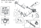 Differential Gear Shaft (Dana 44) (83503069 / JM-01499 / Crown Automotive)