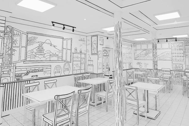 The UK’s first hand drawn 2D cartoon restaurant has opened in Manchester  