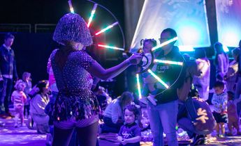 PRISM: Lets Glo UV Family Silent Disco with Our Kids Social