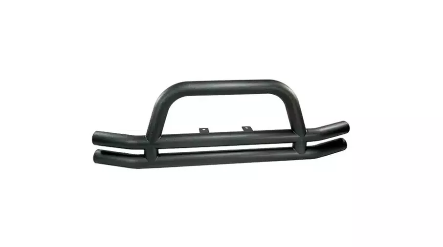 3-In Dbl Tube Front Bumper, Blk 76-06 CJ &Wrangler   CJ / YJ / TJ (11561.01 / JM - 07317 / Rugged Ridge)