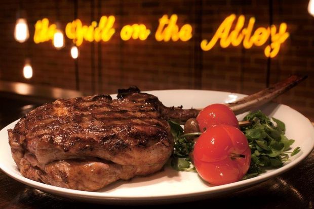 Win Dinner for two and a Bottle of wine at The Grill on the Alley 
