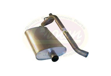 Muffler & Tailpipe (Oval Style) (52019138 / JM-01844 / Crown Automotive)