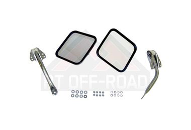 Mirror and Arm Kit, Stainless, CJ (RT30003 / JM-01549OS / RT Off-Road)