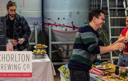 Vegan food and beer market at Chorlton Brewing Co