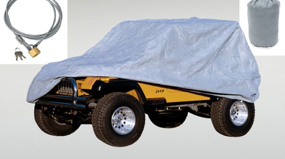 Full Car Cover Kit, 55-06 Jeep CJ & Wrangler (13321.72 / JM-04842/B / Rugged Ridge)