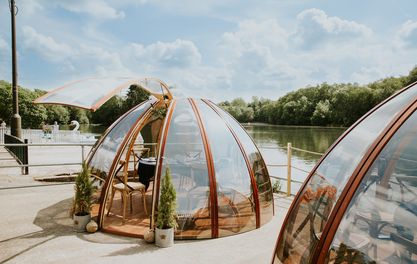 Enjoy afternoon tea and evening picnics in dining domes by Manchester’s only boating lake 