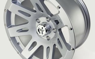 XHD Aluminum Wheel, Silver, 17X9, JK (15301.40 / JM-02192 / Rugged Ridge)