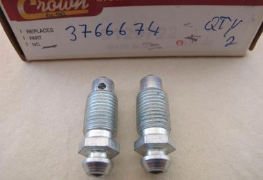 Pair of Screws, Bleeder (Rear) (3766674 / JM-00284/SP / Crown Automotive)