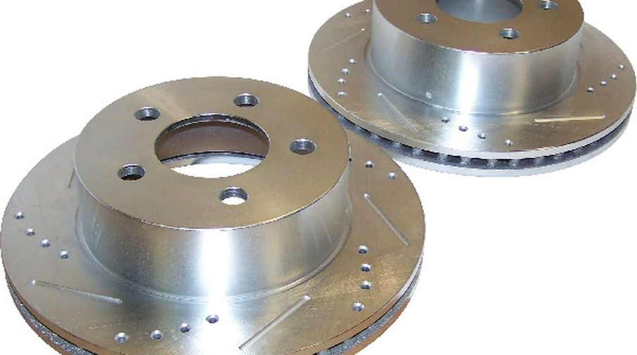 Brake Rotor Set (Front; Drilled & Slotted) 1999 on (RT31001 / JM-01327 / RT Off-Road)
