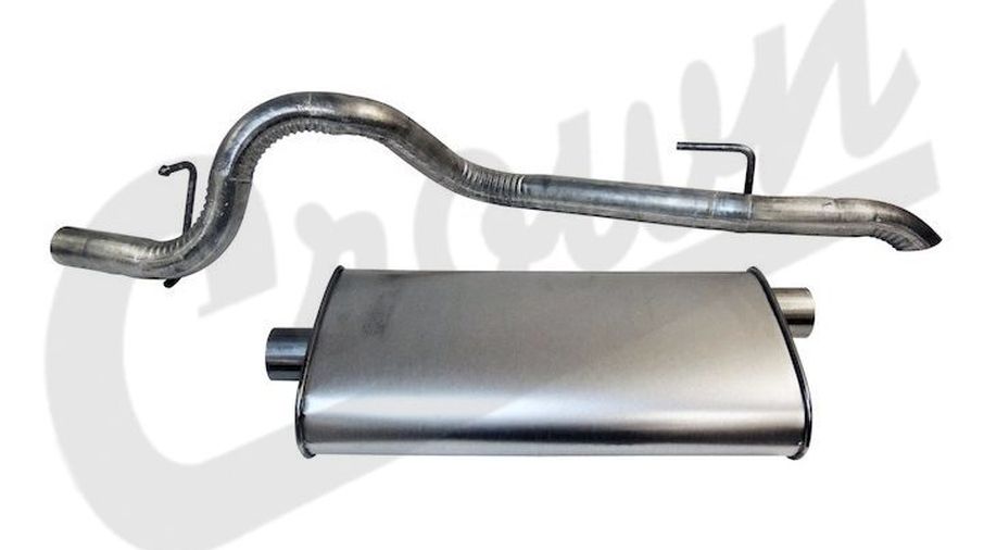 Muffler & Tailpipe, 97-01 XJ (52101052AE / JM-04263 / Crown Automotive)