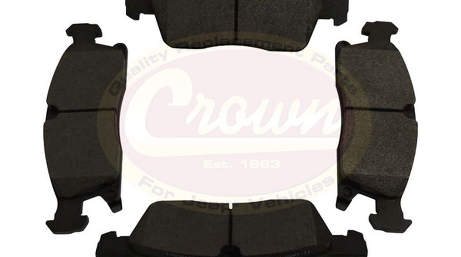 Brake Pad Set (Front), for 18" wheel, WK2 (68052370AA / JM-02099 / Crown Automotive)