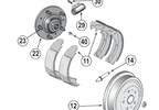 Rear Brake Adjuster Kit (Right 10" Drum) (52001216 / JM-00052 / Crown Automotive)