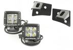 Windshield Bracket LED Light Kit, Square, JK (11027.10 / JM-02383 / Rugged Ridge)