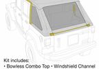 Bowless Combo Top Kit with Tinted Windows (Black Diamond), JK (S/B9083135K / JM-05785 / Smittybilt)