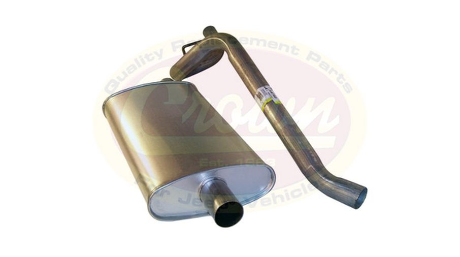 Muffler & Tailpipe (Oval Style) (52019138 / JM-01844 / Crown Automotive)