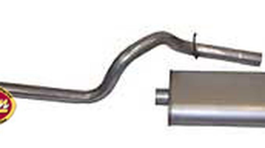 Muffler & Tailpipe (Oval Style XJ) (52018335 / JM-00272 / Crown Automotive)