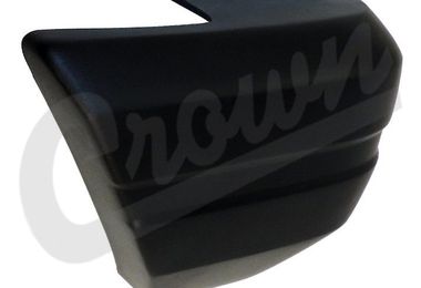 Bumper Cap (Front Right, Black) (52000178 / JM-03398 / Crown Automotive)