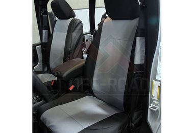 Front Seat Covers, (Black / Grey) JK (SC30021 / JM-01854 / RT Off-Road)