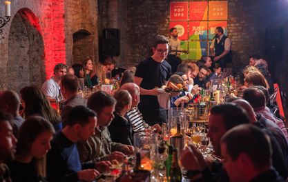Video: Brickworks party launches Just Eat Digital Pop-Ups 