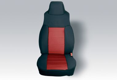 Front Seat Covers, Red Neoprene, TJ 97-02 (13210.53 / JM-03819 / Rugged Ridge)
