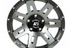 XHD Aluminum Wheel, Gun Metal, 17X8.5 (ET+10), JK / JL (15301.61 / JM-04672J / Rugged Ridge)