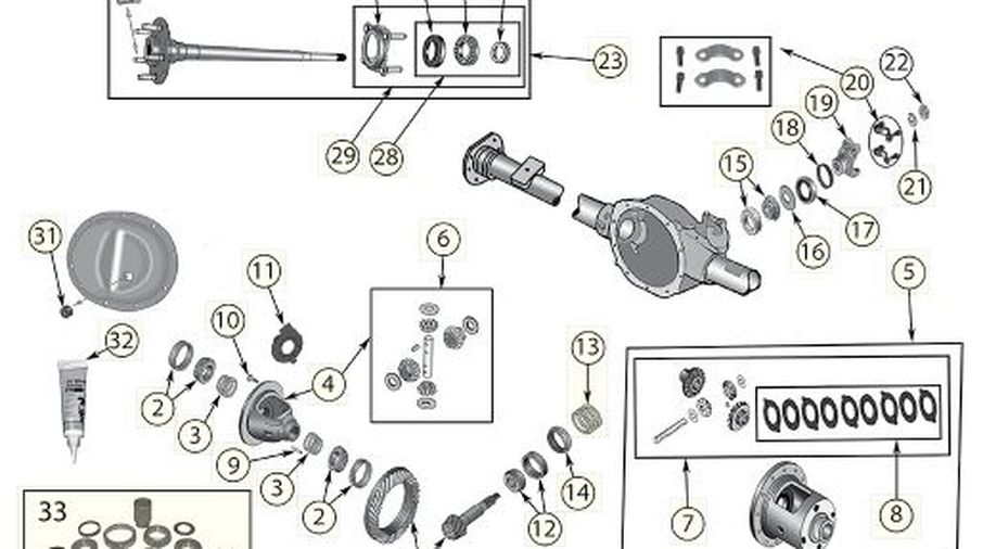 Pinion Seal (InnerSmall WJ Dana 44) (5012846AB) Jeepey Jeep parts