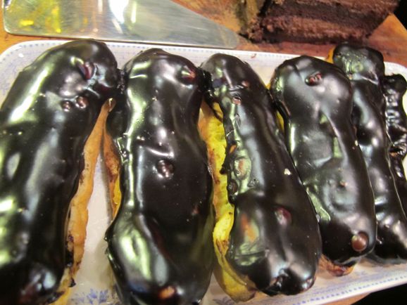 Chocolate eclairs at Bonbon
