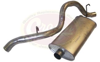 Muffler & Tailpipe, TJ 2.5L (52019242AC / JM-01506 / Crown Automotive)
