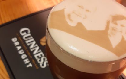 Your face on a personalised pint of Guinness? Go with the flow at Waxy O’Connor’s
