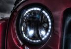 7" Vortex LED Headlights x 2 (Black Chrome) RHD (XIL-7RERBKIT / JM-02556/A / Vision X lighting)