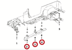 Single Body Mount Kit, Center, TJ (Product Description / JM-06863 / Dorman)