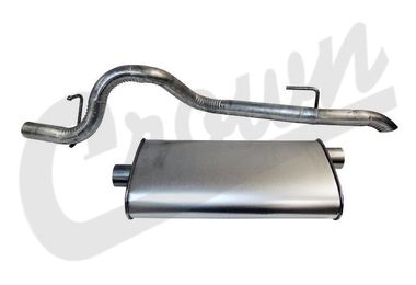 Muffler & Tailpipe, 97-01 XJ (52101052AE / JM-04263 / Crown Automotive)