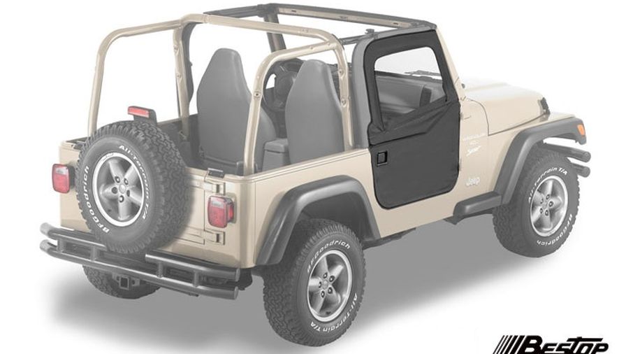 Half Doors, 2-Piece Black, TJ (51789-15 / JM-01125 / Bestop)