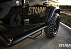 Spartan Nerf Bar Kit, Textured Black; JL, 2 Door (11596.03 / JM-04476/M / Rugged Ridge)