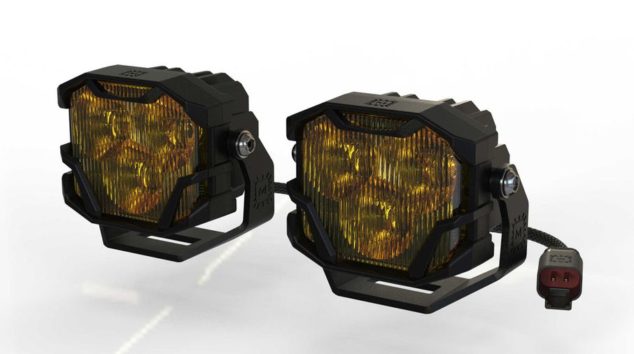 4 Banger LED Light Pods: Yellow NCS Wide Beam (BAF006 / JM-06822 / Morimoto)