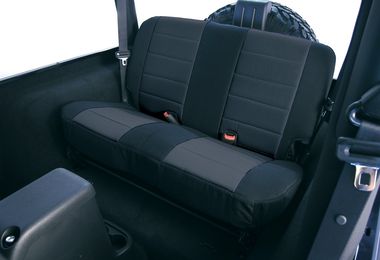 Rear Seat Covers, Black Neoprene, TJ 97-02 (13261.01 / JM-02641/B / Rugged Ridge)