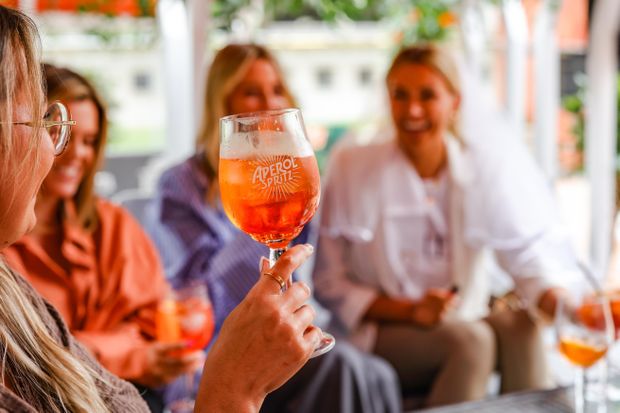 A pop-up Piazza at The Oast House is giving away free Aperol Spritz during the heatwave 