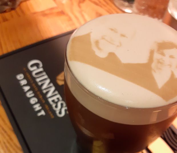 Your face on a personalised pint of Guinness? Go with the flow at Waxy O’Connor’s