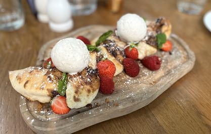 Gusto’s new menu includes their delicious dough for starter, main and dessert