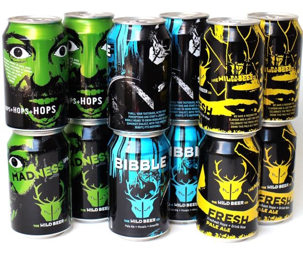 A work of art – four Wild Beers and a matching Mary-Ellen McTague menu